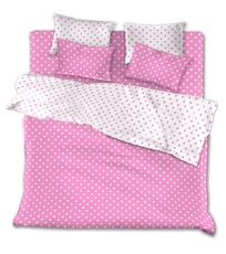 Комплекты постельного белья недорого – Розовые горохи