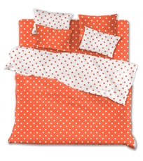 Комплект постільної білизни Помаранчеві горохи