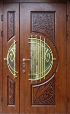 Нестандартные двери Ирбис для частного дома