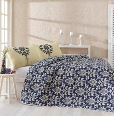 Покрывало хлопок стеганое купить Eponj Home Clasy синее 200*