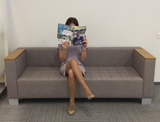 Кожаный диван