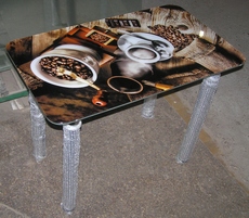 Стеклянные столы с фотопечатью от производителя