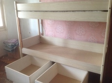 Кровать двухъярусная, б/у, недорого.