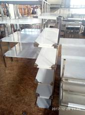 Полка двойная навесная нержавейка (201) новая в наличии