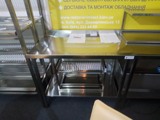 Столы производственные из нержавеющей стали для кухни кафе,