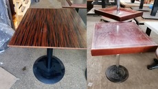 Столи бу для кафе ресторану бару металева нога