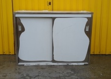 Навесная полка из нержавеющей стали (нержавейки) двери купе