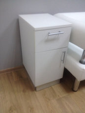 Тумба для офиса белая матовая