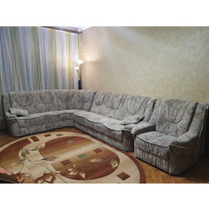 Мягкий угловой диван с креслом