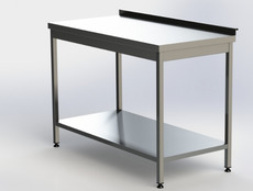 Стіл виробничий з нержавіючої сталі