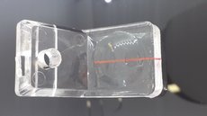 Линза малая оптическая 45х23х8 мм для станка