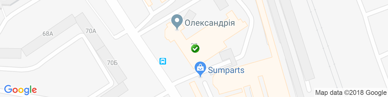 Карта об'єктів компанії АльфаСтиль