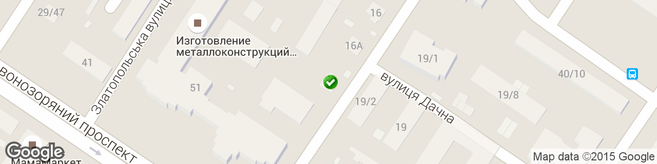 Карта объектов компании Anova Карта объектов компании Anova