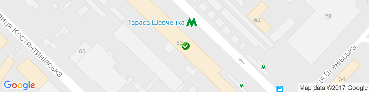 Карта об'єктів компанії Кравченко Э.С.